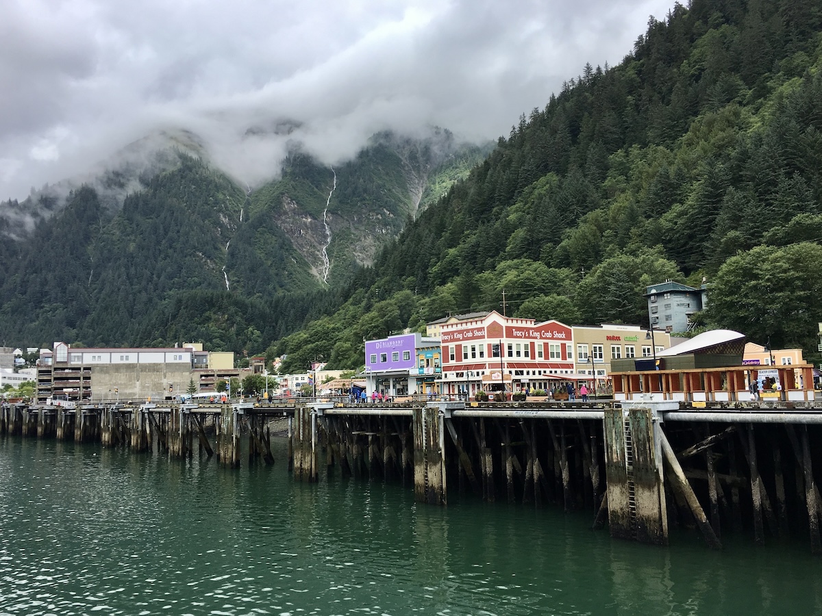 waterfront in Juneau, Alaska.