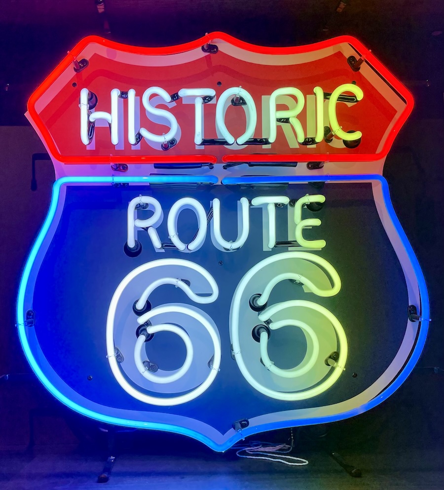 Route 66 sign made by Ace Sign Co