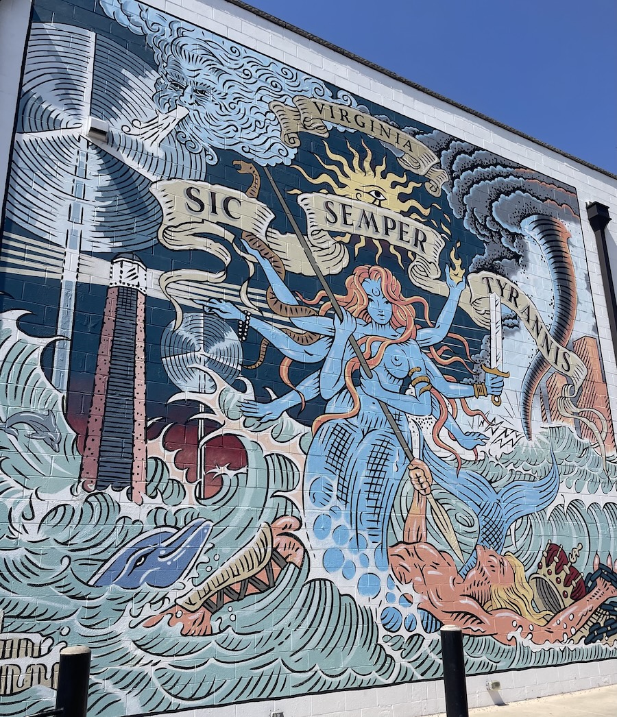 Sic Semper Tyrannus by John Hutchinson in the ViBe District. 